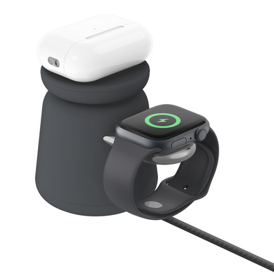 Беспроводная зарядка Belkin BOOST CHARGE PRO 2-in-1 Wireless Charging Dock with MagSafe (HR1W2)