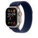 Ремешок Apple 49mm Blue Trail&nbsp;Loop&nbsp;-&nbsp;M/L - Natural Titanium Finish (MXTW3)